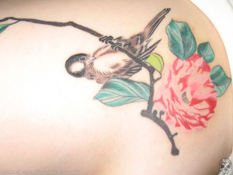 tit tattoo. Tattoo of Tit Bird